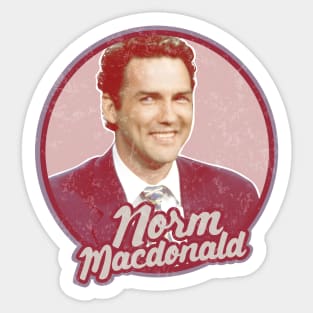 Norm MacDonald /// Vintage Style Sticker